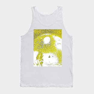 Abstraction Landscape in Yellow Tank Top